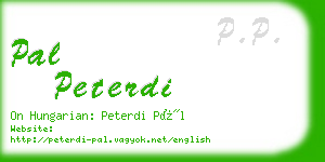 pal peterdi business card